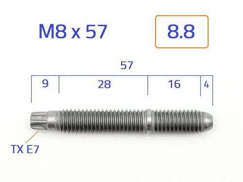 Torx stehbolzen m8x57 - stehbolzen,